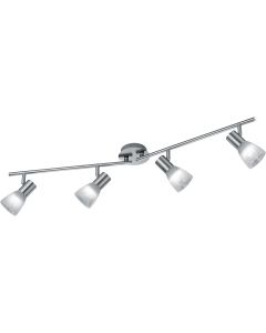 LED Plafondspot - Trion Nonta - GU10 Fitting - 3W - Warm Wit 3000K - 1-lichts - Rond - Mat Nikkel - Aluminium