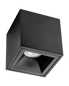 LED Opbouwspot - Plafondspot - 8W Rond - Draaibaar - Natuurlijk Wit 4200K - Mat Zwart Aluminium