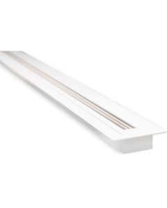 Spanningsrail - Prixa - 1 Fase - Inbouw - Aluminium - Glans Wit - 1m