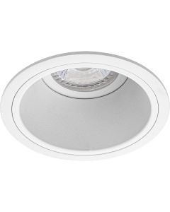 Spot Armatuur GU10 - Pragmi Minko Pro - Inbouw Rond - Mat Wit - Aluminium - Verdiept - Ø90mm