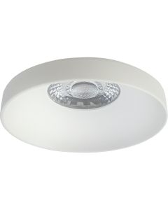 Spot Armatuur GU10 - Pragmi Vrito Pro - Inbouw Rond - Mat Wit - Aluminium - Ø82mm