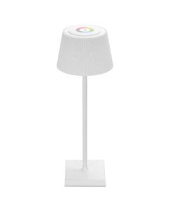 LED Tafellamp - Trion Lenio - 2W - Warm Wit 3000K - USB Oplaadbaar - Rond - Mat Wit - Kunststof