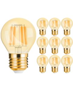 PHILIPS - LED Lamp E27 10 Pack - MASTER Value LEDbulb E27 Peer Mat 3.4W 470lm - 827 Zeer Warm Wit 2700K - Beste Kleurweergave - Dimbaar | Vervangt 40W