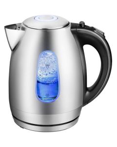 Waterkoker - Aigi Adena - LED Verlichting - 1.7 Liter - 2200 Watt - Mat Zwart - Glas