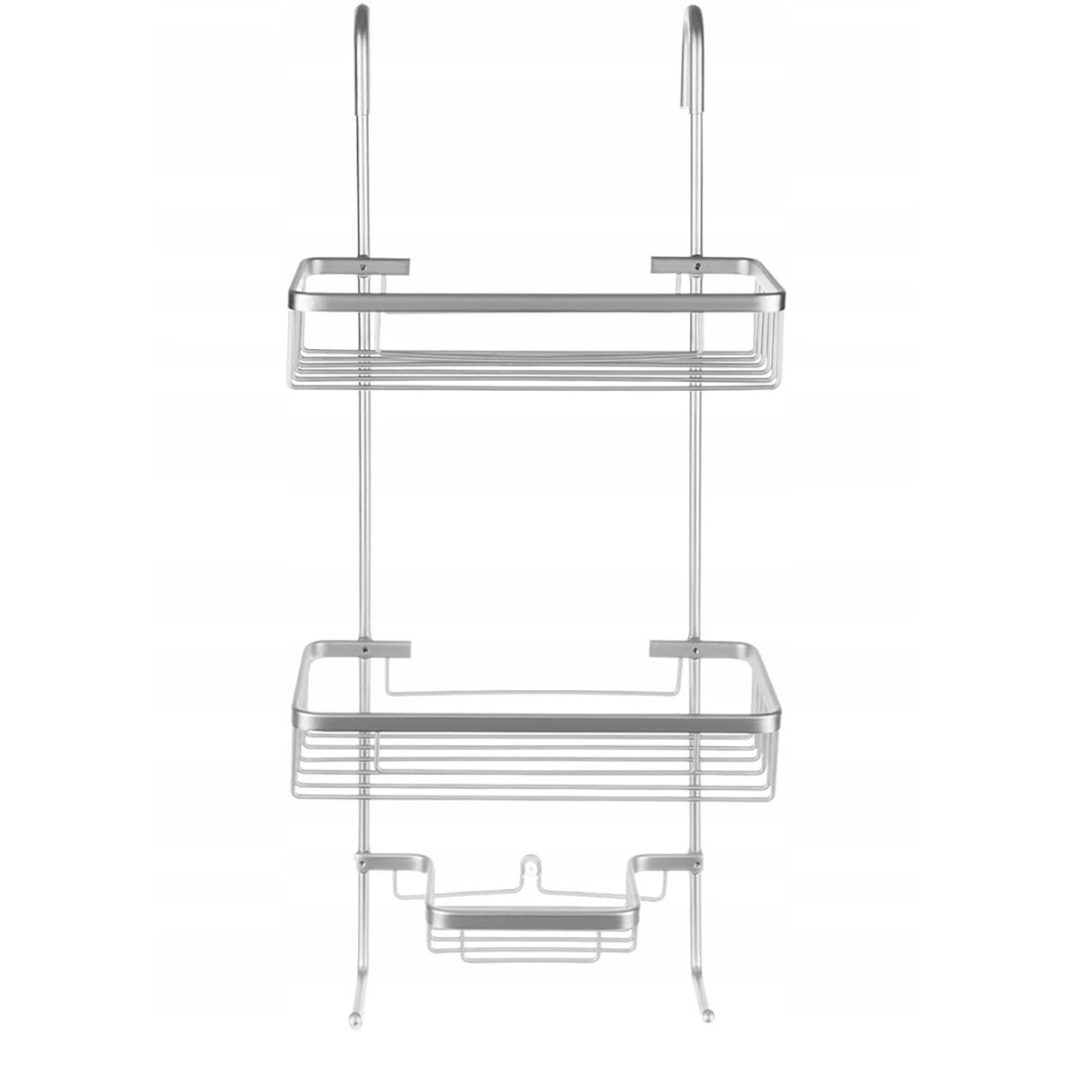 Duschregal - Maxozo Saris - 3 Ebenen - Hängend - Badregal ohne Bohren - Wartungsfrei - Chrom