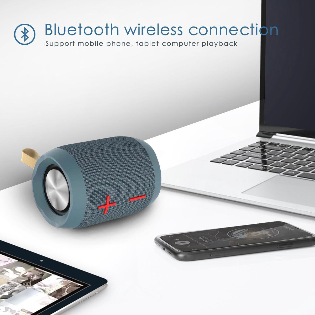 Drahtloser Bluetooth-Lautsprecher - Aigi Nixa - Blau