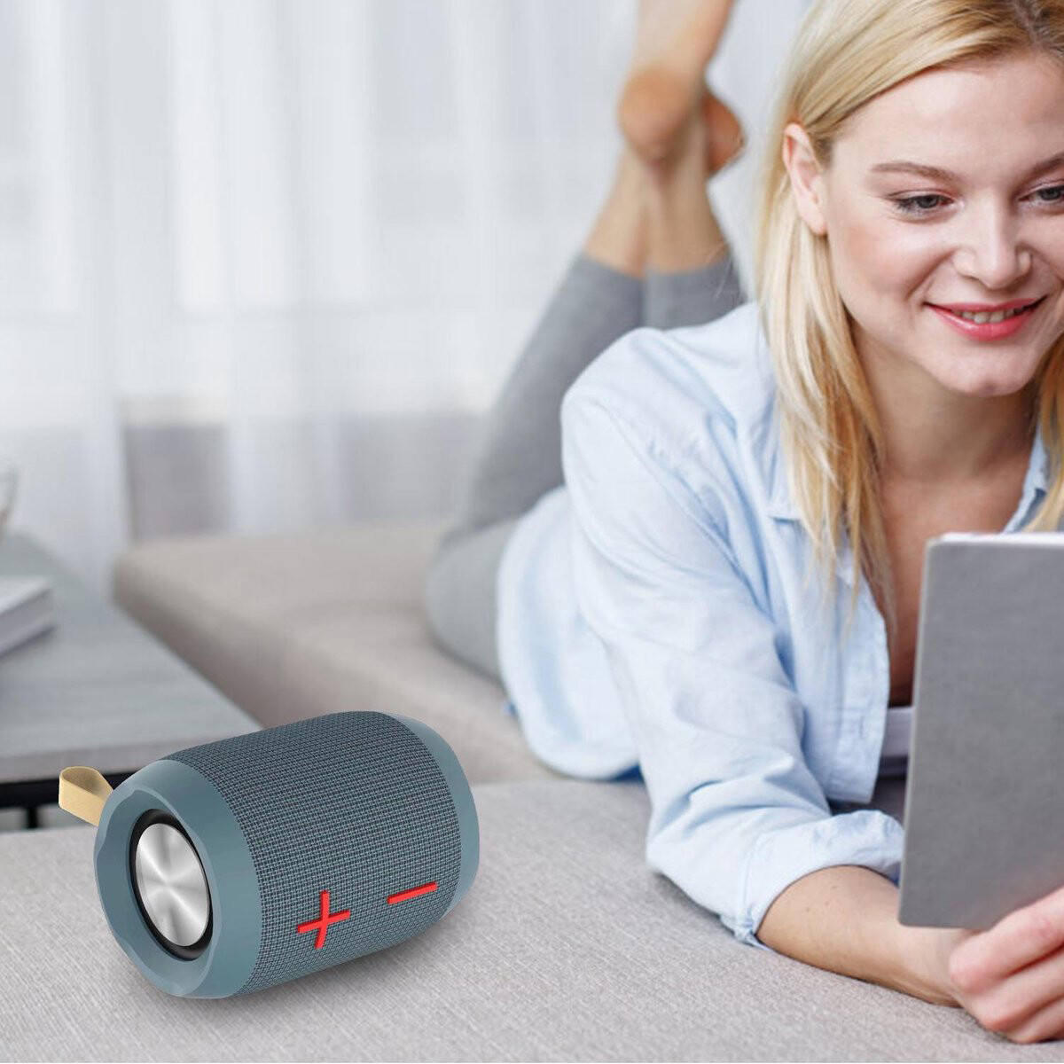 Drahtloser Bluetooth-Lautsprecher - Aigi Nixa - Blau