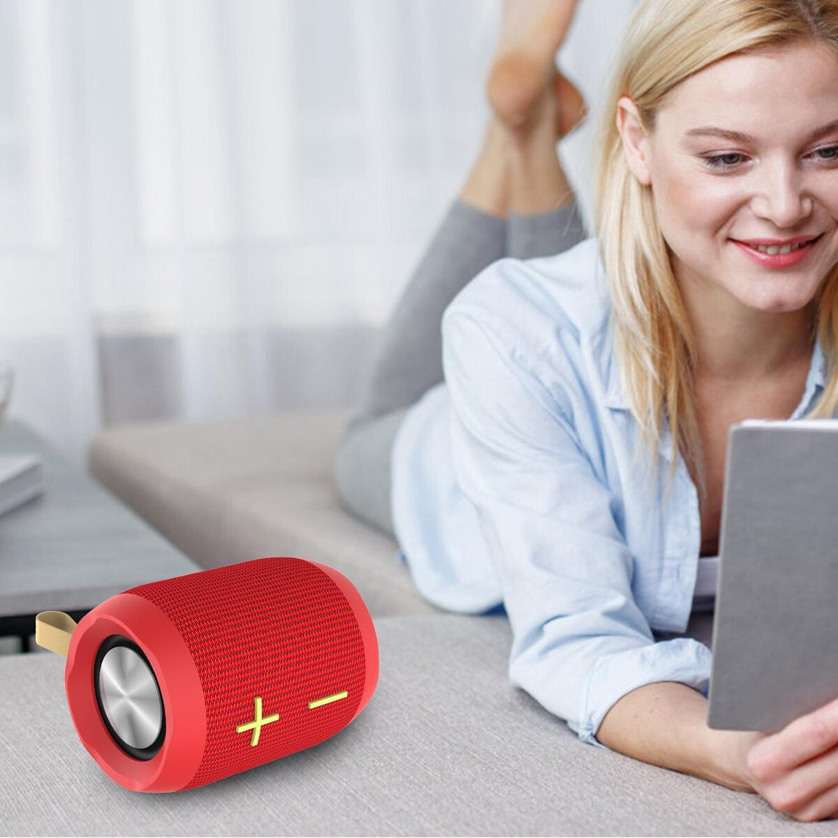 Drahtloser Bluetooth-Lautsprecher - Aigi Nixa - Rot