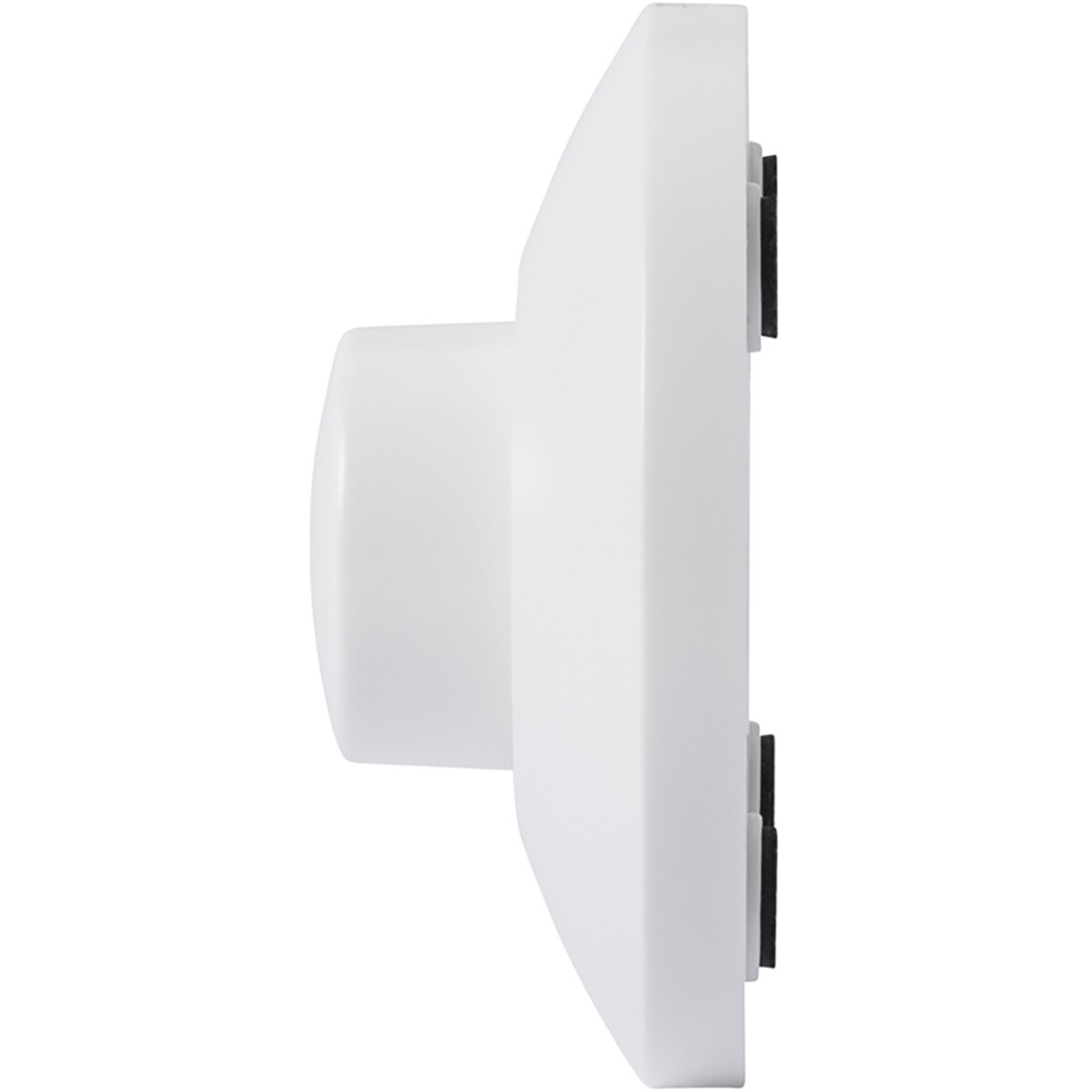 EcoDim - LED Fußbodendimmer - ECO-DIM.09 - Phasenabschnittsdimmer RC - Einzelner Knopf - 0-50W - Rund - Mattweiß