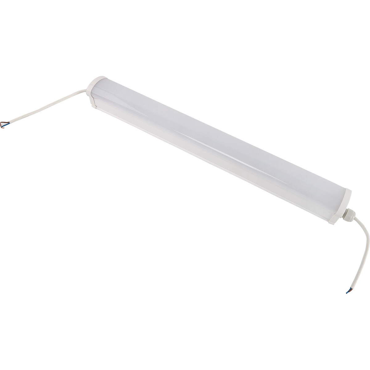 LED Batten - Aigi Haras - 20W - Wasserdicht IP65 - Universalweiß 4000K - Mattweiß - Kunststoff - 60cm