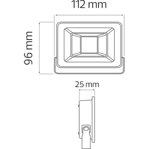 LED Baustrahler 10 Watt - LED Fluter - Pardus - Tageslicht 6400K - Wasserdicht IP65