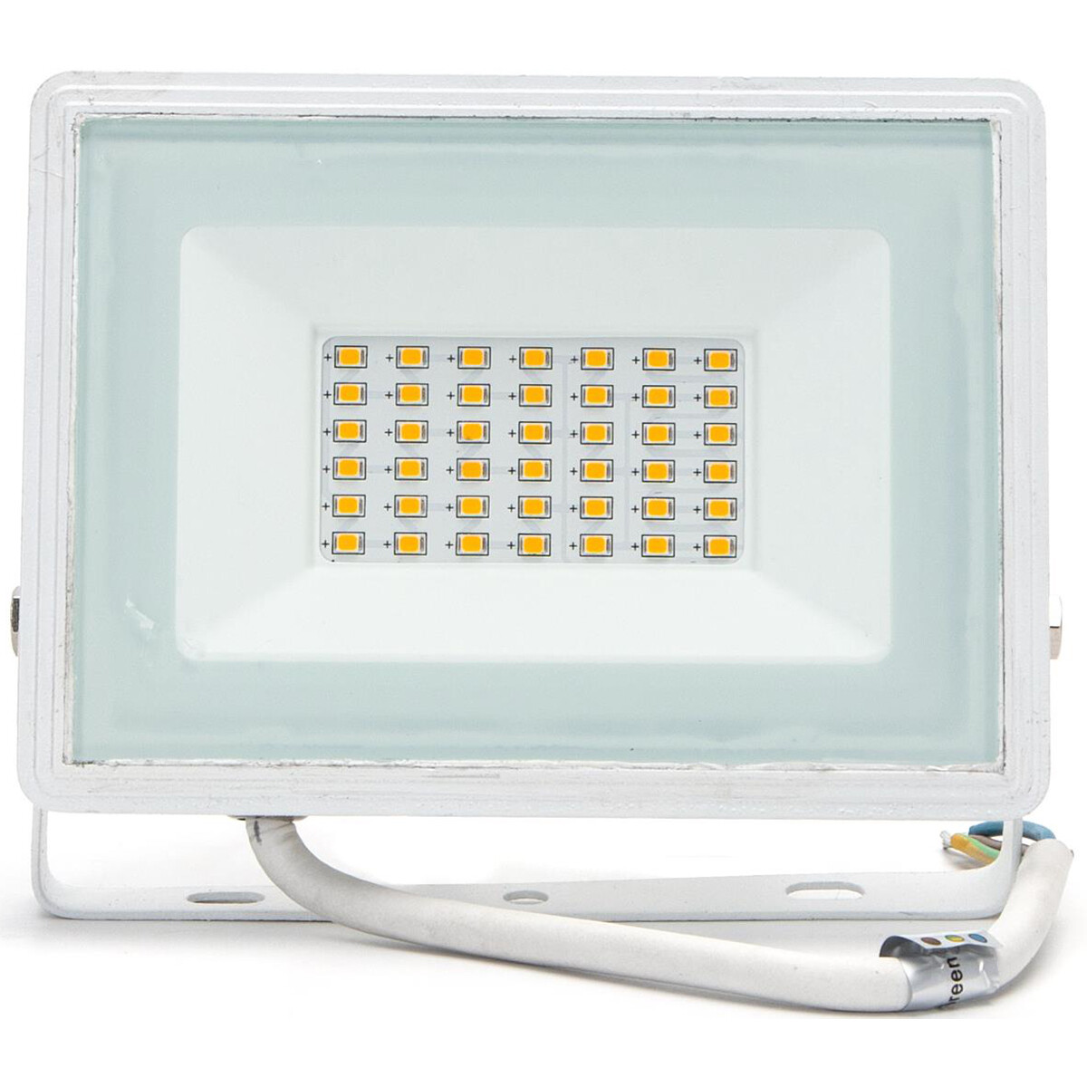 LED Baustrahler 30 Watt - LED-Strahler - Aigi Iglo - Neutralweiß 4000K - Wasserdicht IP65 - Mattweiß - Aluminium