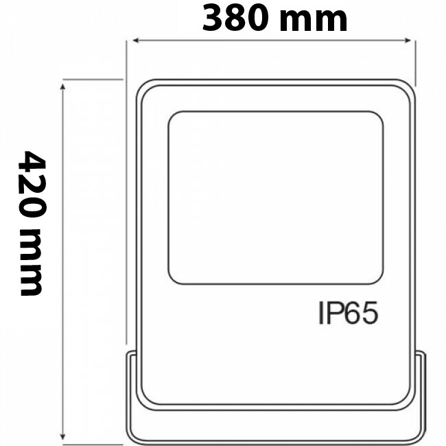 LED Baustrahler 300 Watt - LED Flutlicht - Kaltweiß 6400K - Wasserdicht IP65