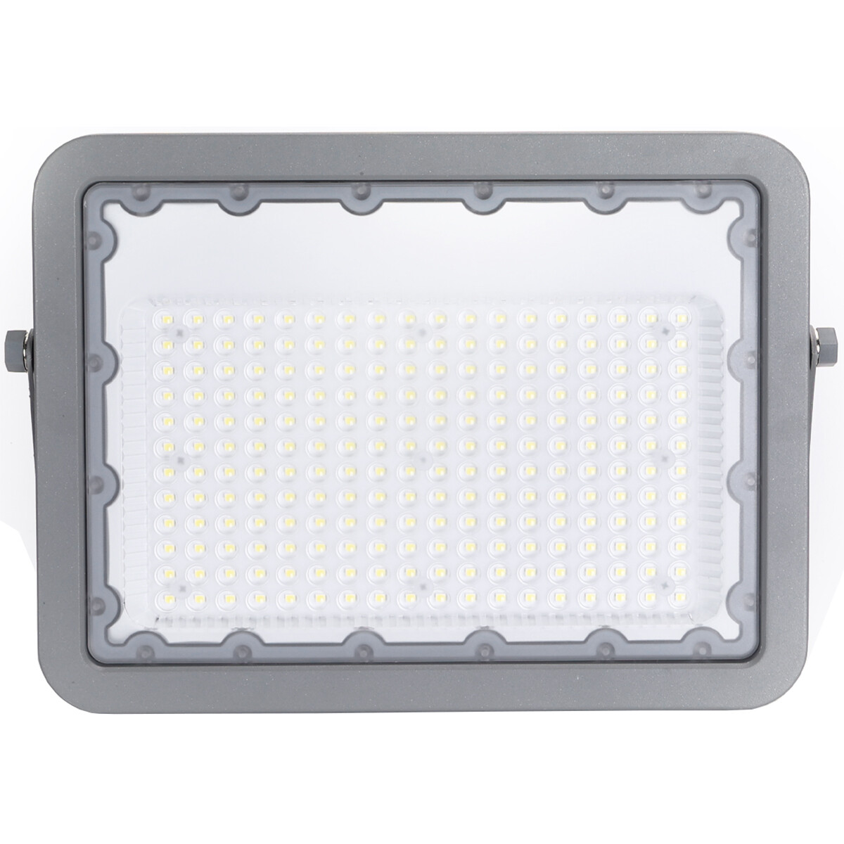 LED Baustrahler - Aigi Zuino - 150 Watt - Kaltweiß 6500K - Wasserdicht IP65 - Schwenkbar - Mattgrau - Aluminium