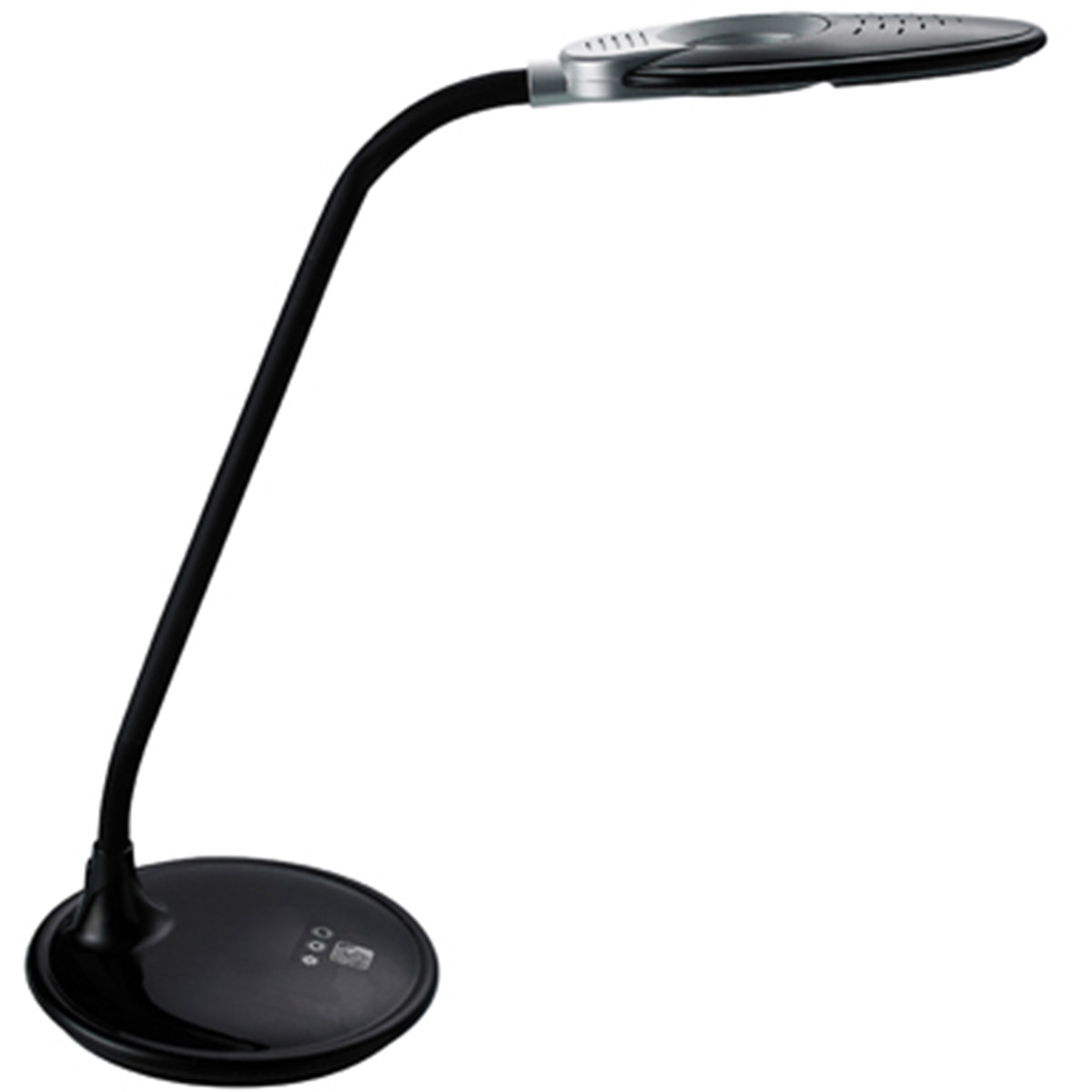 LED Schreibtischlampe mit Lupe - Aigi Magnoty - 5W - Universalweiß 5000K - Dimmbar - Glänzend Schwarz