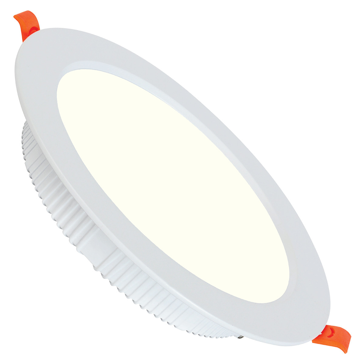 LED Downlight - Alexy - Einbau Rund 12W - Universalweiß 4200K - Mattweiß Aluminium - Ø120mm