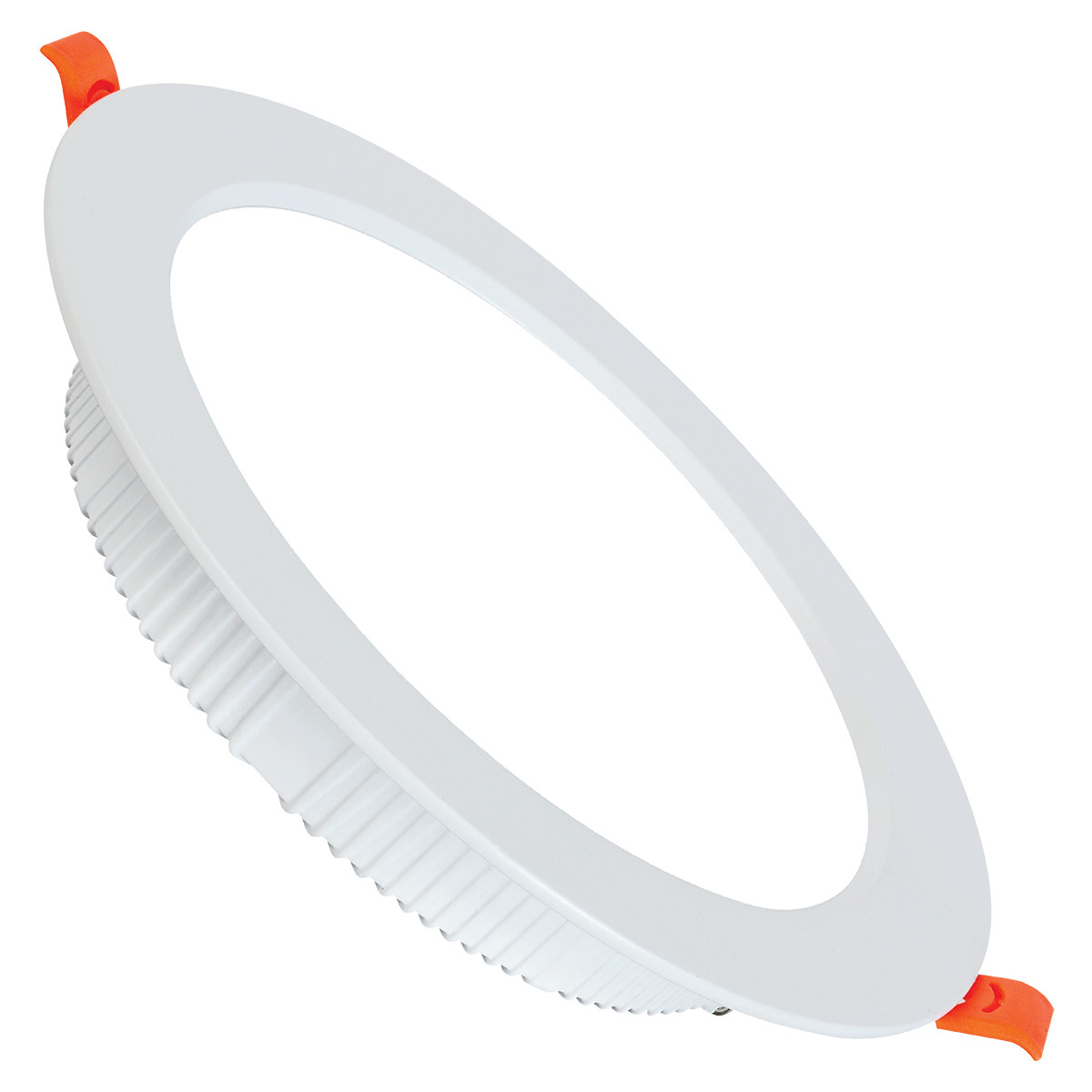 LED Downlight - Alexy - Einbau Rund 30W - Tageslicht 6400K - Mattweiß Aluminium - Ø230mm