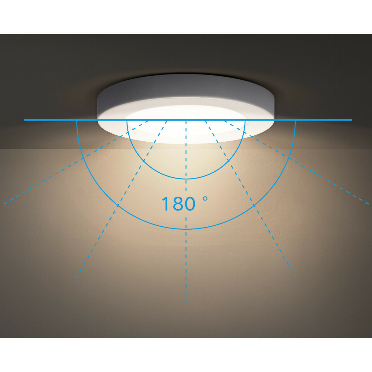 LED Downlight Pro - Aigi Foka - Einbau/Aufbau - Rund - 12W - Kaltweiß 6000K - Mattweiß - Kunststoff