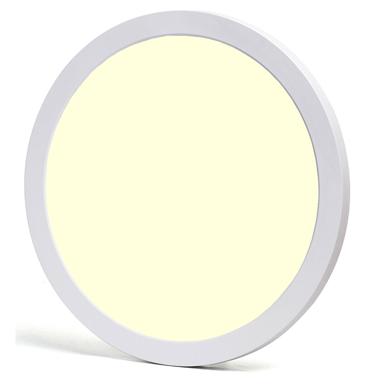 LED Downlight Pro - Aigi Foka - Einbau/Aufbau - Rund - 24W - Warmweiß 3000K - Mattweiß - Kunststoff