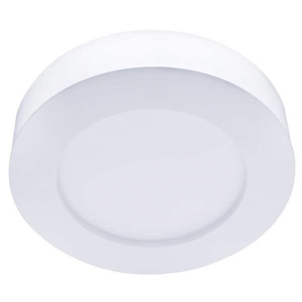 LED Downlight Pro - Aigi - Aufbau Rund 18W - Tageslicht 6000K - Mattweiß Aluminium - Ø227mm