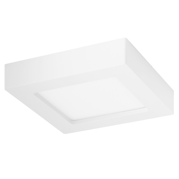 LED Downlight Pro - Aigi - Aufbau Quadratisch 12W - Universalweiß 4000K - Mattweiß Aluminium - 172mm