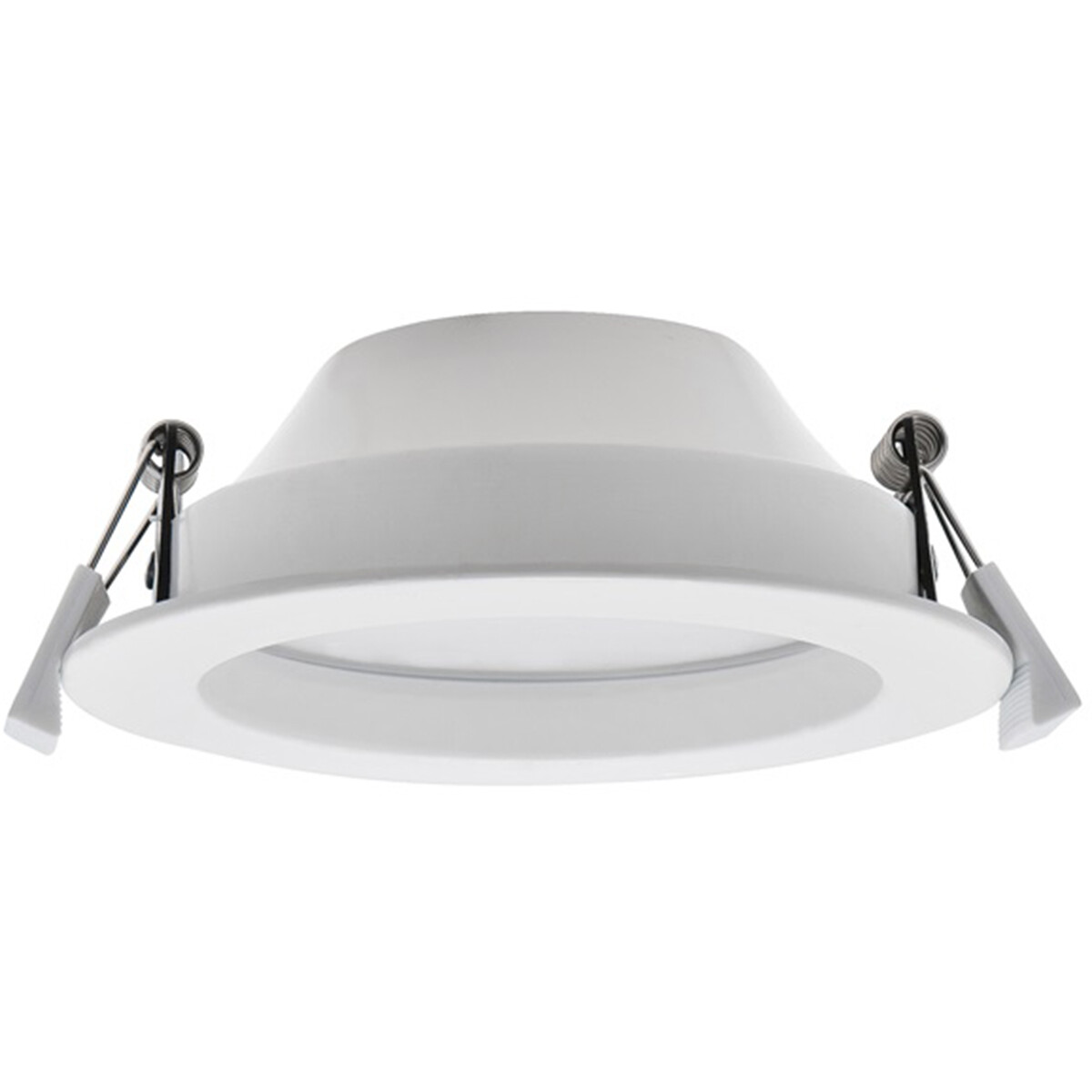 LED Downlight Pro - Aigi Sami - Einbau Rund 14W - Tageslicht 6000K - Mattweiß - Kunststoff - Ø143mm