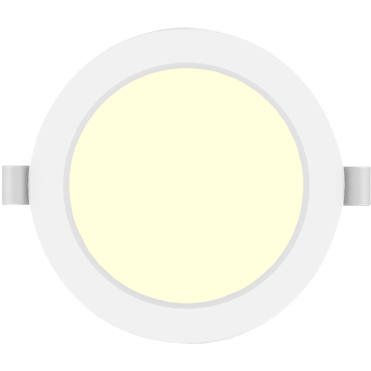 LED Downlight Pro - Aigi Trinko - Einbau Rund 15W - Warmweiß 3000K - Mattweiß - Kunststoff - Ø175mm