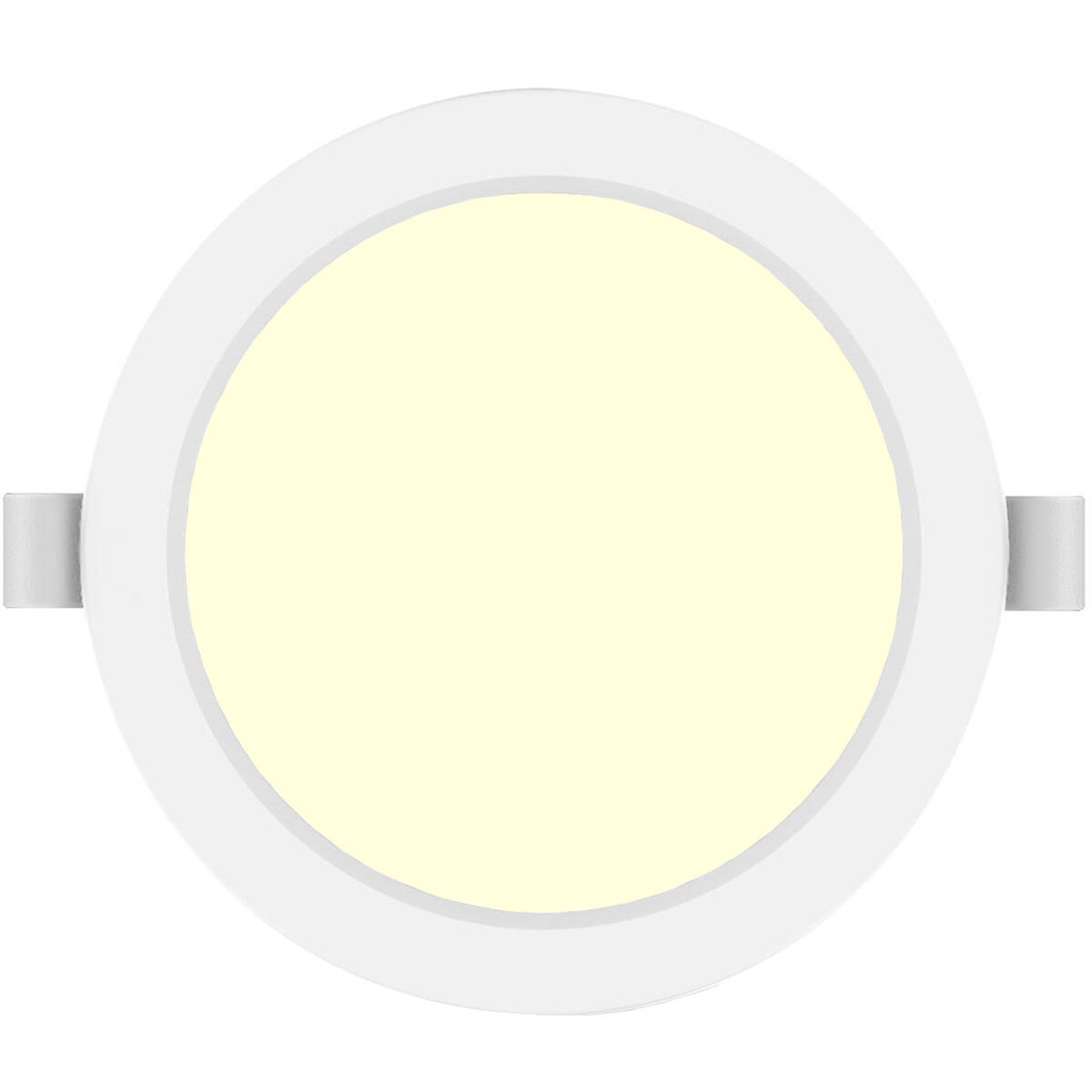 LED Downlight Pro - Aigi Trinko - Einbau Rund 20W - Warmweiß 3000K - Mattweiß - Kunststoff - Ø222mm