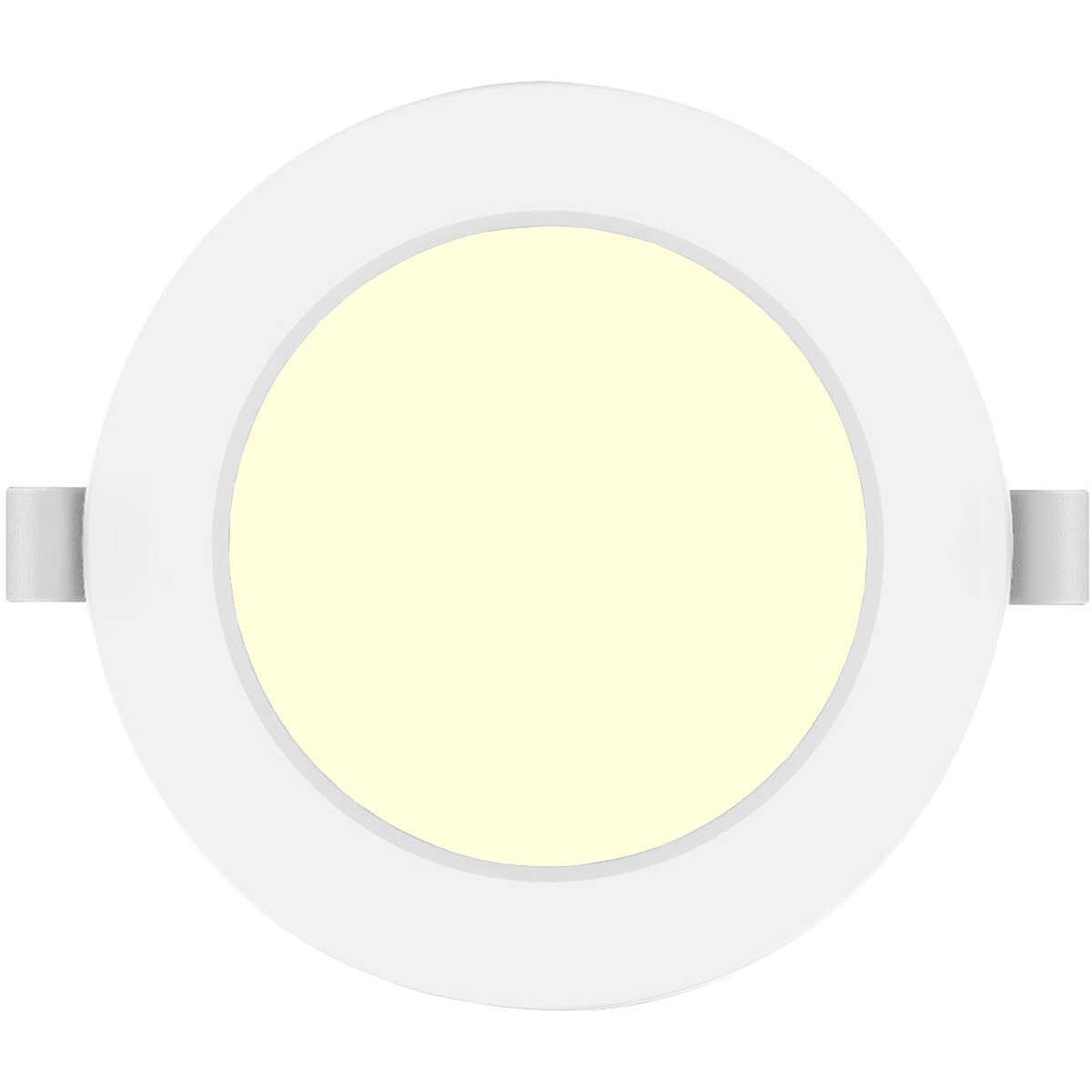 LED Downlight Pro - Aigi Trinko - Einbau Rund 6W - Warmweiß 3000K - Mattweiß - Kunststoff - Ø118mm