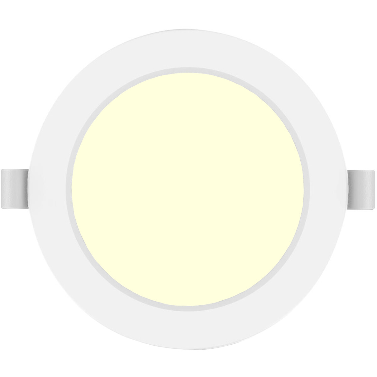 LED Downlight Pro - Aigi Trinko - Einbau Rund 9W - Warmweiß 3000K - Mattweiß - Kunststoff - Ø145mm