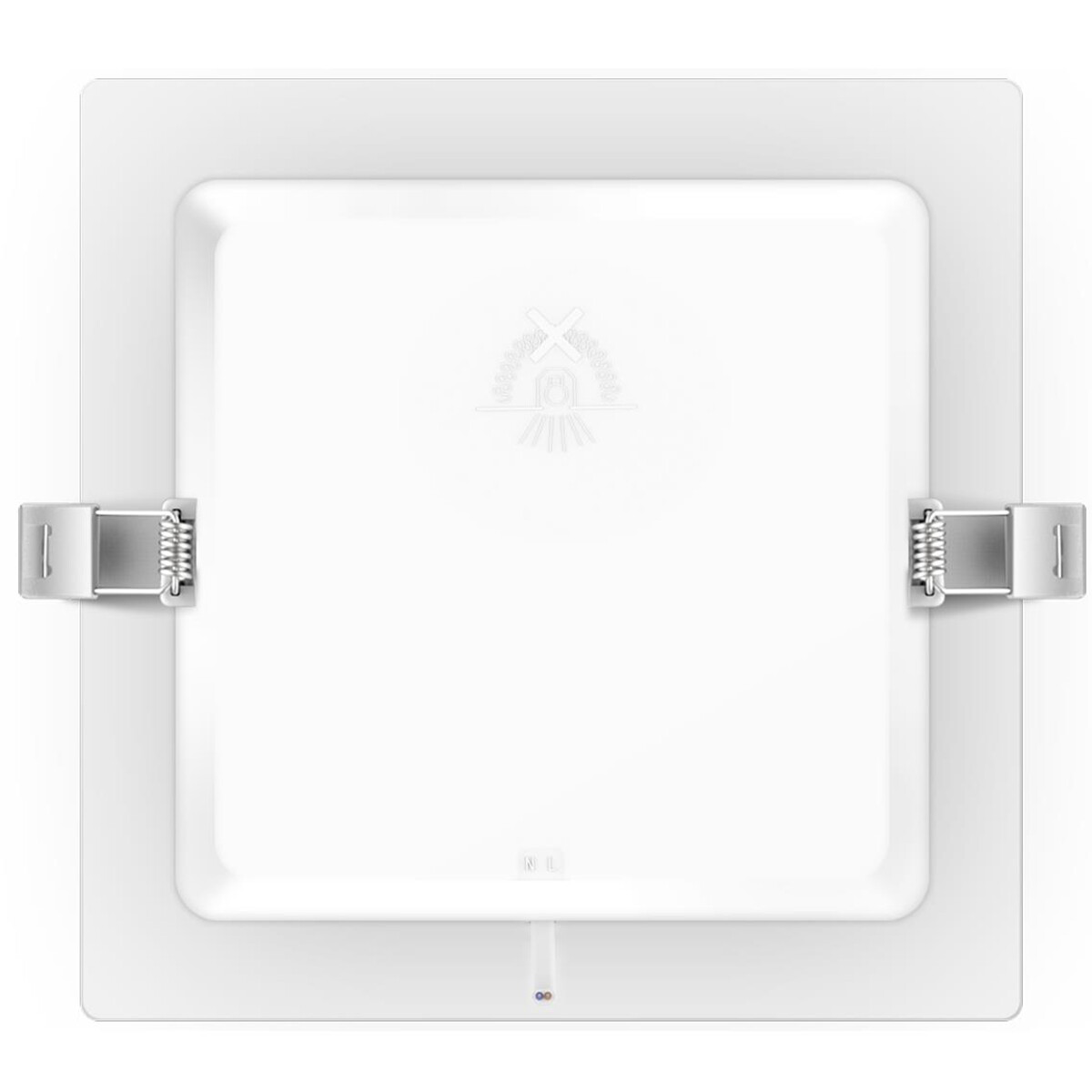 LED Downlight Pro - Aigi Trinko - Einbau Quadrat 15W - Kaltweiß 6500K - Mattweiß - Kunststoff - 175mm