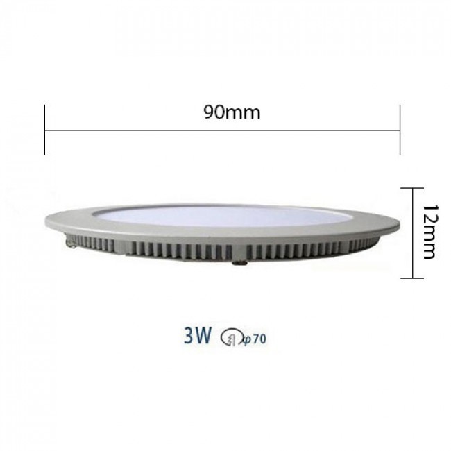 LED Downlight Slim 6er Pack - Einbau - 3W - Dimmbar - Universalweiß 4200K - Rund - Mattschwarz - Aluminium - Ø83mmm