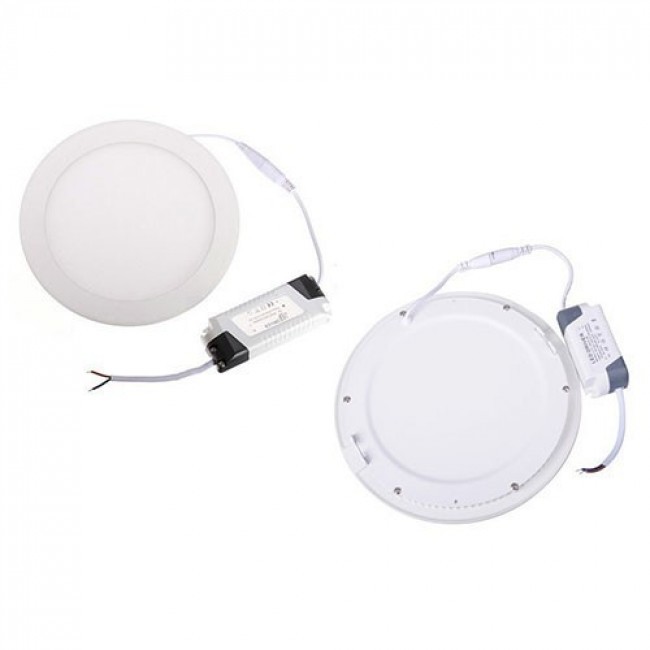 LED Downlight Slim 6er Pack - Einbau - 6W - Tageslicht 6000K - Rund - Mattweiß - Aluminium - Ø120mm