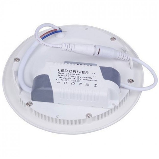 LED Downlight Slim 6er Pack - Einbau - 6W - Tageslicht 6000K - Rund - Mattweiß - Aluminium - Ø120mm