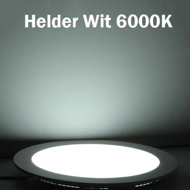 LED Downlight Slim 6er Pack - Einbau - 6W - Tageslicht 6000K - Rund - Mattweiß - Aluminium - Ø120mm