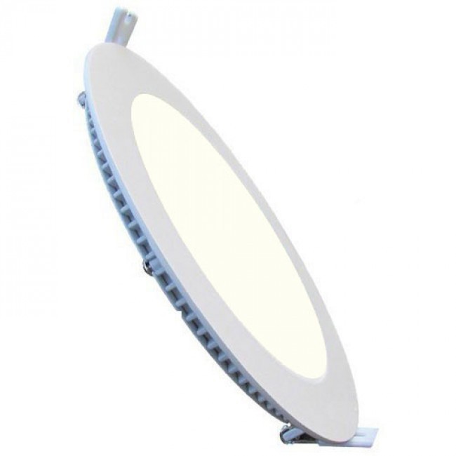 LED Downlight Slim 6er Pack - Einbau Rund 12W - Universalweiß 4200K - Mattweiß Aluminium - Ø170mm