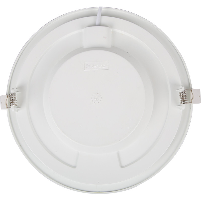 LED Downlight Slim - Aigi - PIR Bewegungsmelder 360° - Einbau Rund 12W - Warmweiß 3000K - Mattweiß Aluminium - Ø170mm