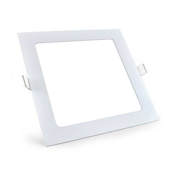 LED Downlight Slim Pro - Aigi - Einbau Quadratisch 12W - Tageslicht 6000K - Mattweiß Aluminium - 165mm