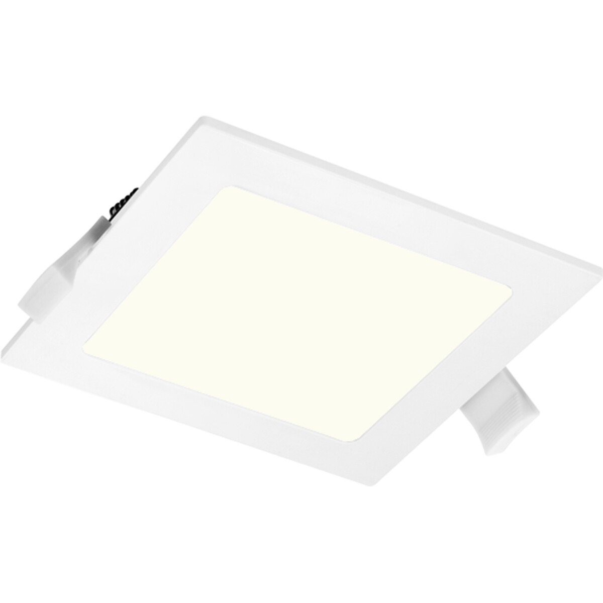 LED Downlight Slim Pro - Aigi Suno - Einbau Quadratisch 12W - Universalweiß 4000K - Mattweiß - Kunststoff