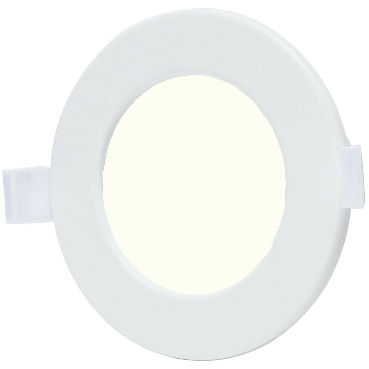 LED Downlight - Smart LED - Wifi LED - Aigi Zumba - 6W - Neutralweiß 4000K - Einbau Rund - Mattweiß - Aluminium - Ø115mm