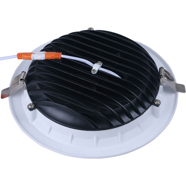 LED Downlight - Verona - Einbau Rund 10W - Tageslicht 6400K - Mattweiß Aluminium - Ø120mm