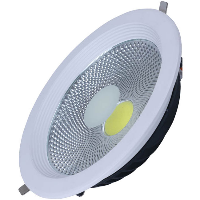 LED Downlight - Verona - Einbau Rund 10W - Tageslicht 6400K - Mattweiß Aluminium - Ø120mm