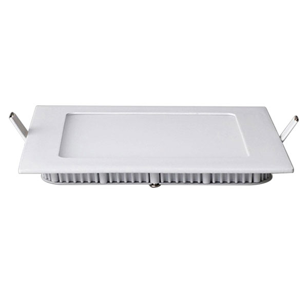 LED Panel Slim - 30x30 Warmweiß 2700K - 24W Einbau Quadratisch - Mattweiß - Flimmerfreies