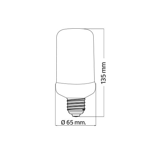 LED Flame Lamp - Feuerlampe - E27 Sockel - 5W - Warmweiß 1500K