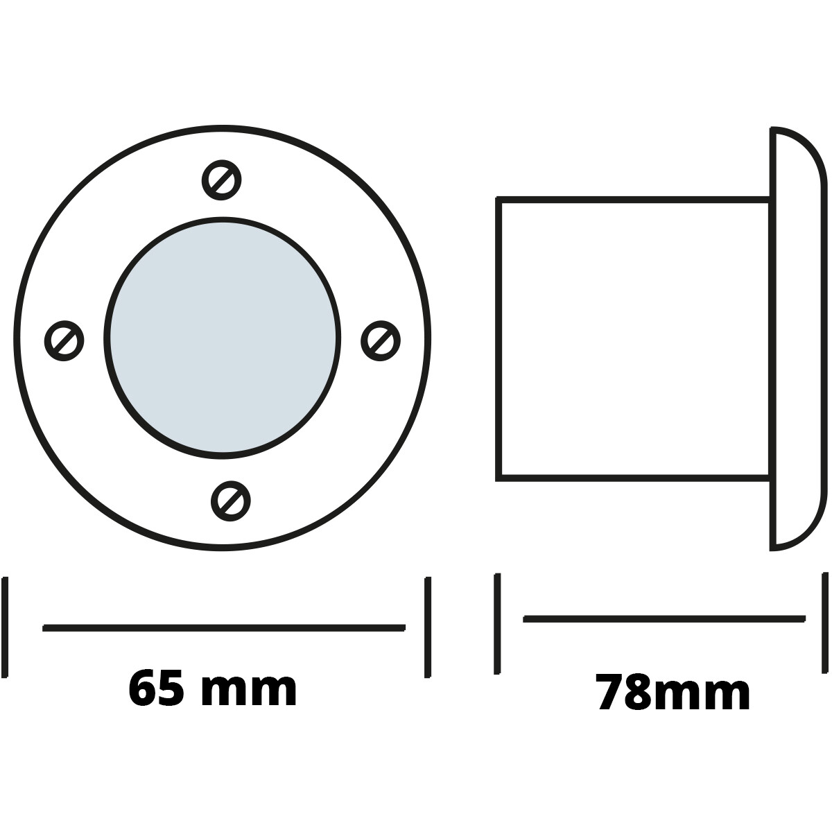 LED Bodeneinbauleuchte - Aruz - Einbau Rund - 1W - Wasserdicht IP67 - Neutralweiß 4000K - Rund - Matt Chrom - Edelstahl