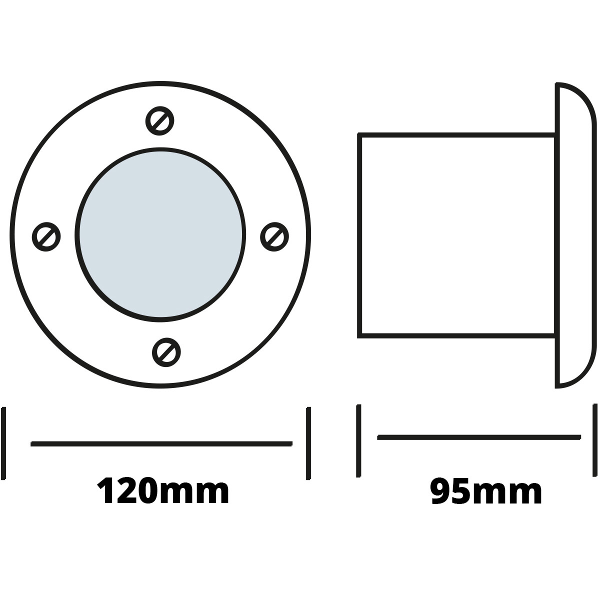 LED Bodeneinbauleuchte - Aruz - Einbau Rund - 6W - Wasserdicht IP67 - Neutralweiß 4000K - Rund - Matt Chrom - Edelstahl