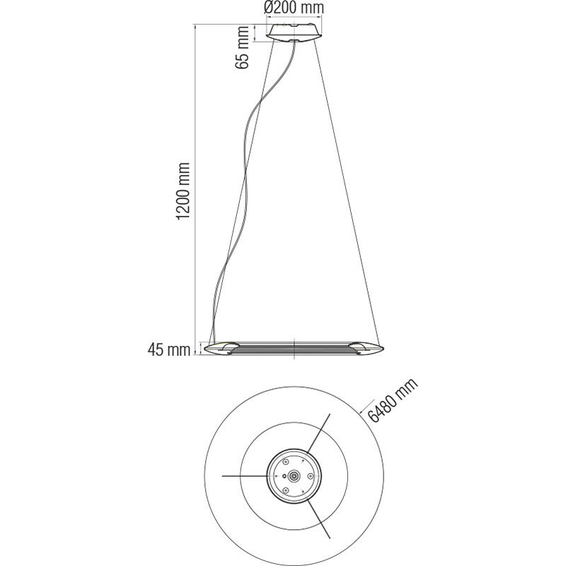 LED Hängelampe - Hängeleuchte - Concepty - 41W - Neutralweiß 4000K - Kupfer Aluminium