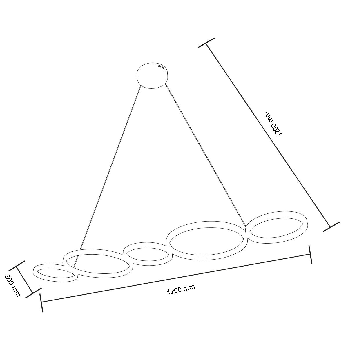 LED Hängelampe - Hängeleuchte - Sintrus - 45W - Neutralweiß 4000K - Matt Schwarz - Aluminium