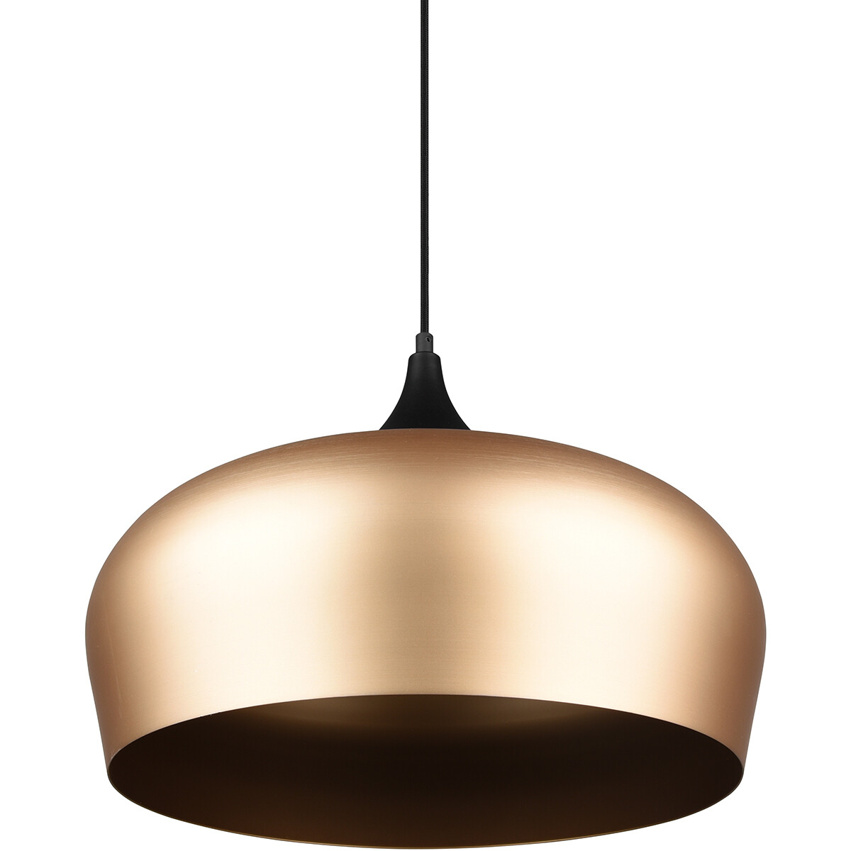 LED Hängelampe - Hängeleuchte - Trion Christa - E27 Fassung - Rund - Matt Gold - Aluminium - Ø450mm