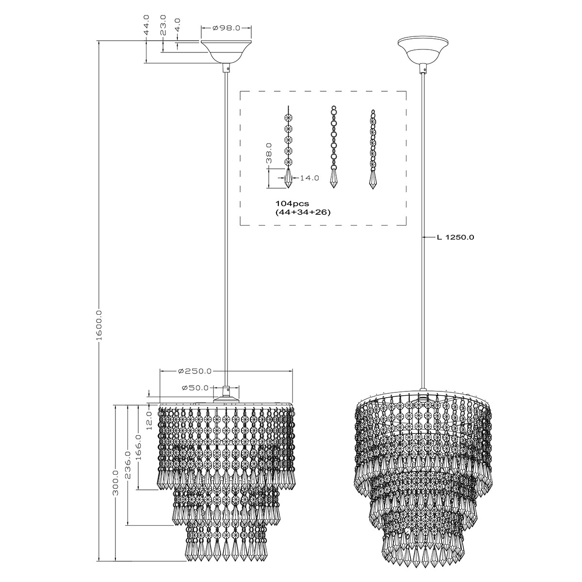 LED Deckenleuchte - Deckenbeleuchtung - Trion Oranta - E27 Sockel - 1-flammig - Rund - Matt Chrom - Aluminium